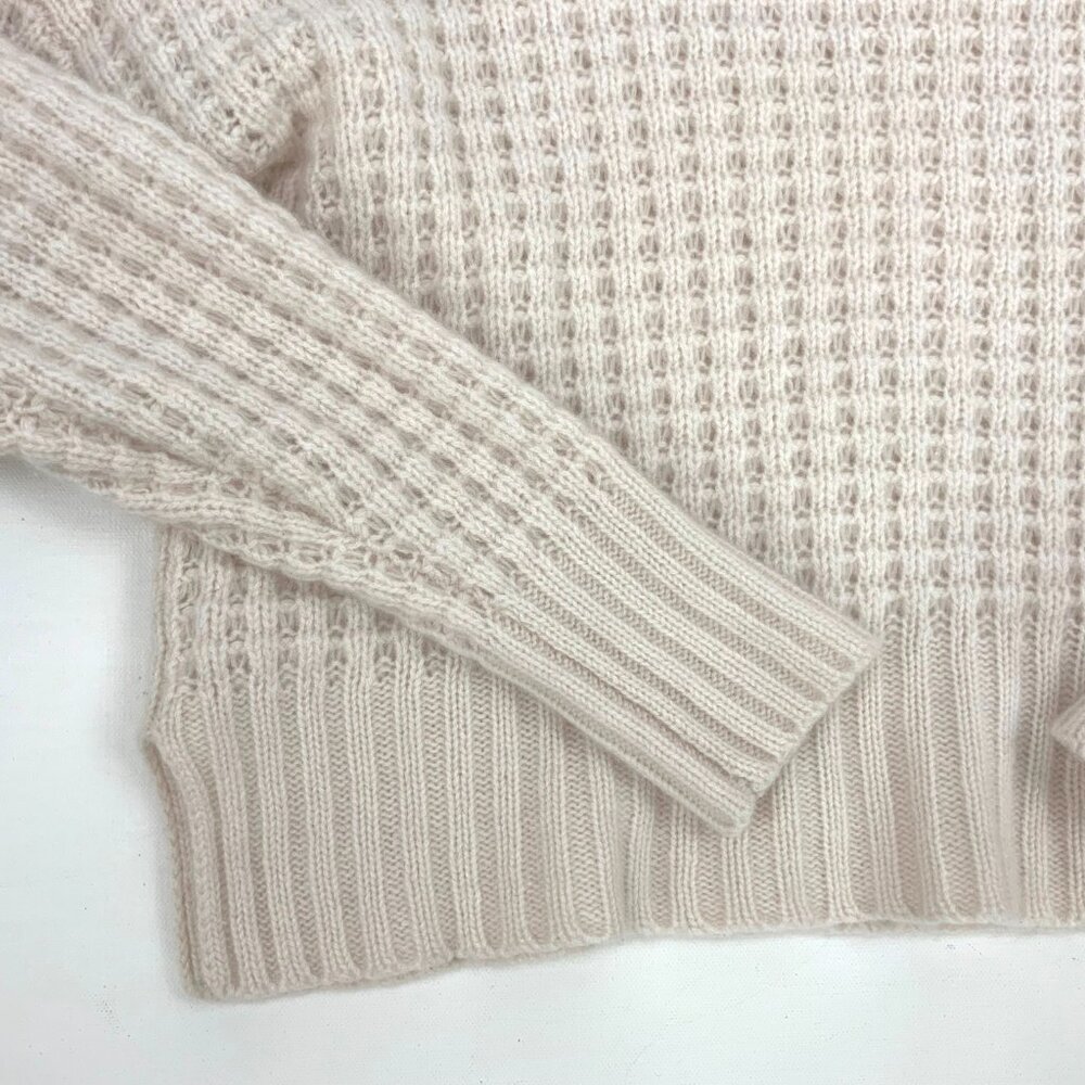 Cashmere Cropped Waffle Knit Sweater from Cashmere 360 Sz M - Picture 12 of 16